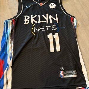 Nike NBA 75th anniversary Jean-Michel Basquiat Nets Kyrie Jersey Size M/50